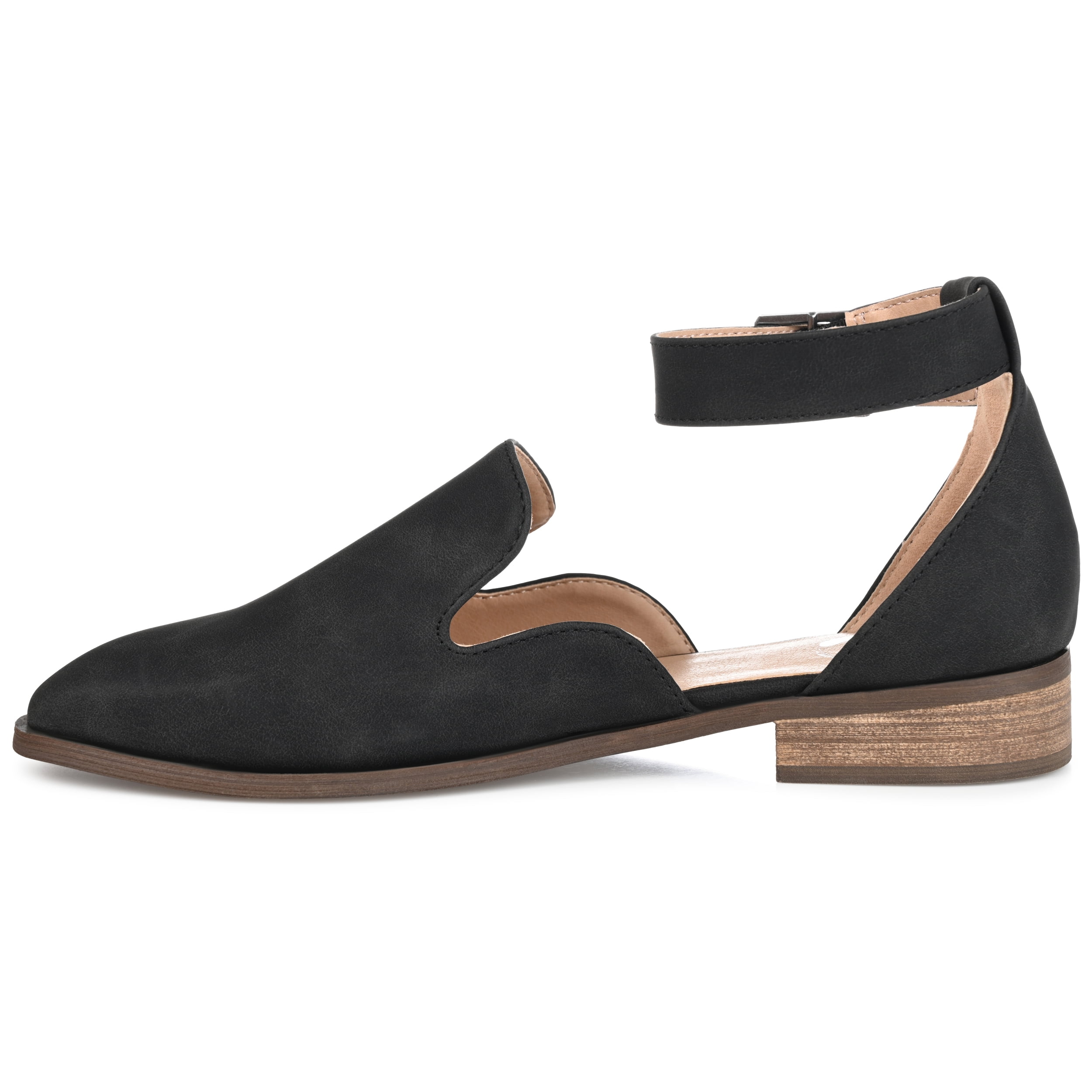 Journee Womens Loreta Buckle Square Toe Loafer Flats, Widths Available