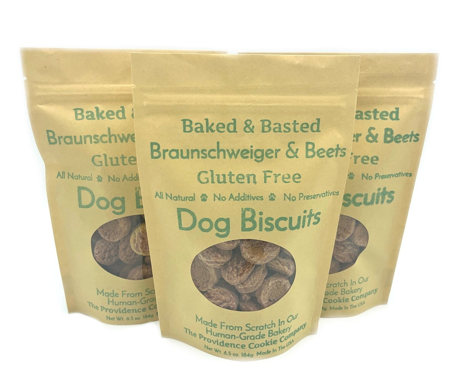 3 Pack Braunschweiger & Beets Gluten Free Dog Biscuits