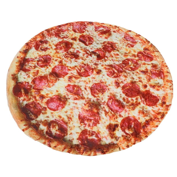 Alfombra Con Patrón De Pizza, Decoración De 5,2 Pies, Alfombra De Juego Esponjosa Para Bebé, Suave Y Exquisita, Para Sala De Estar Para Niños