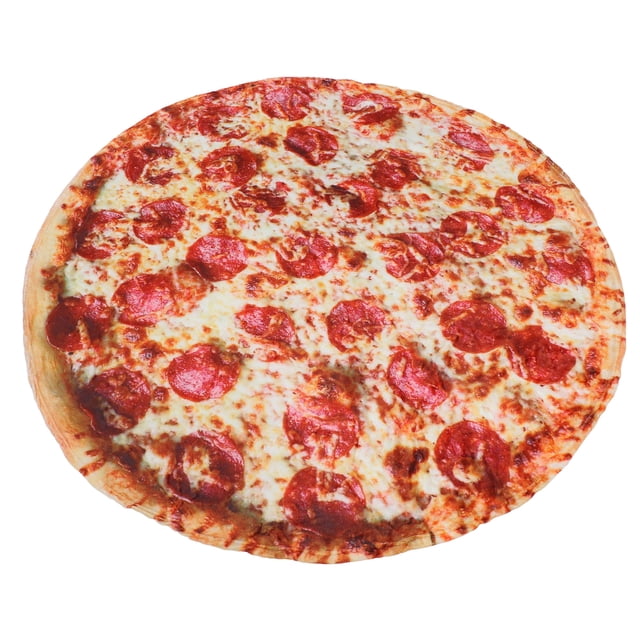 Alfombra Con Patrón De Pizza, Decoración De 5,2 Pies, Alfombra De Juego Esponjosa Para Bebé, Suave Y Exquisita, Para Sala De Estar Para Niños