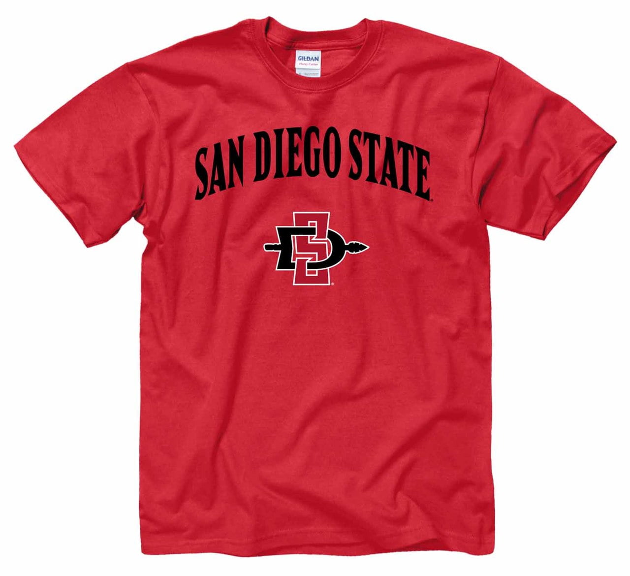 NCAA Adult Arch & Logo Soft Style Gameday T-Shirt (San Diego State ...