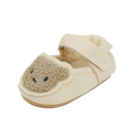 

Baby Girls Boys Cute Bear Pattern Toddler Shoes Indoor Shoes Cartoon Baby Shoes