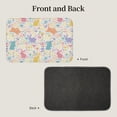 thumbnail image 2 of Pofeuu Flower Color Rabbit Print Hem Mat 40x60 - Multipurpose Doormat for Indoor & Outdoor Use - Welcome Your Guests with our Entrance Mat, 2 of 6