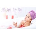 thumbnail image 1 of Microfiber Hair Towel Wrap for Women, 2Packs Super Absorbent Drying Hair Wrap Towel for Anti Frizz, Quick Hair Dry Hair Turban for Drying Curly, Long & Thick Hair with Button, 1 of 3