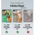 thumbnail image 2 of Dexnor for Motorola Moto Razr 2025/2024 Case, [Bulit-in Dual Kickstands & Hinge Protection Cover] Heavy Duty Full-Body Rugged Shockproof Protection Phone Case with Screen Protector, 6.9 inch Black, 2 of 7