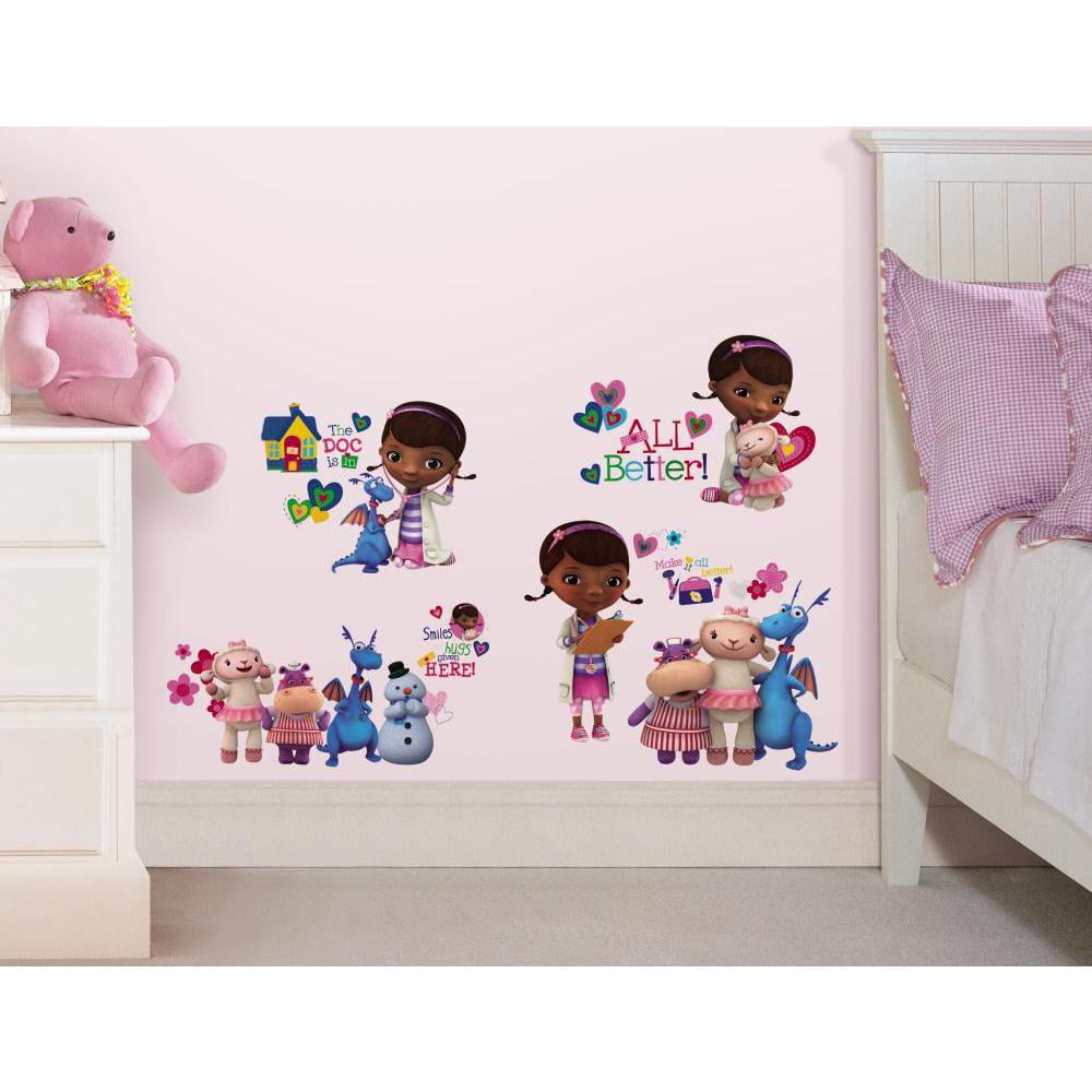 New Disney DOC MC STUFFINS 27 WALL DECALS Girls Bedroom Toy Room  Stickers Decor
