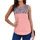 thumbnail image 4 of Guardurnaity Chaleco Estampado Leopardo Escote En V Camiseta Sin Mangas Mujer Verano Tanktop Prendas para la parte del cuerpo Rosado METRO Guardurnaity AP002393-07, 4 of 6