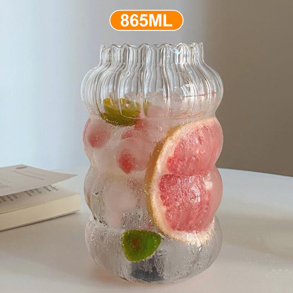 KKMOL Drinking Glasses Glass Cups Milk Tea Beer Glasses Cup Coffee Mug