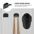 thumbnail image 5 of GETAJGHSD 4Pcs Hat Hangers Curved Black Plastic Simple Design for Home Organization Adults, 5 of 8