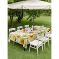 thumbnail image 4 of Outdoor Tablecloth with Umbrella Hole for Patio/Picnic/Party/Camping, Sunflower Waterproof Table Cloth Rectangle Table Cover Washable, Summer Eucalyptus Botanical Floral Vintage (54"x 80"), 4 of 8