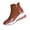 Brown, variant on Platform Boots for Women Low Heel Wedge Ankle Booties Fashion Casual Side Zipper Boots Round Toe Short Booties Comfortable Non-Slip Walking Sneakers for Outdoor Work Daliy