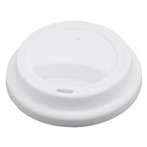 Family Silicone Round Shaped Sealed Mug Lid Tea Coffee Cup Cover White 1pcs