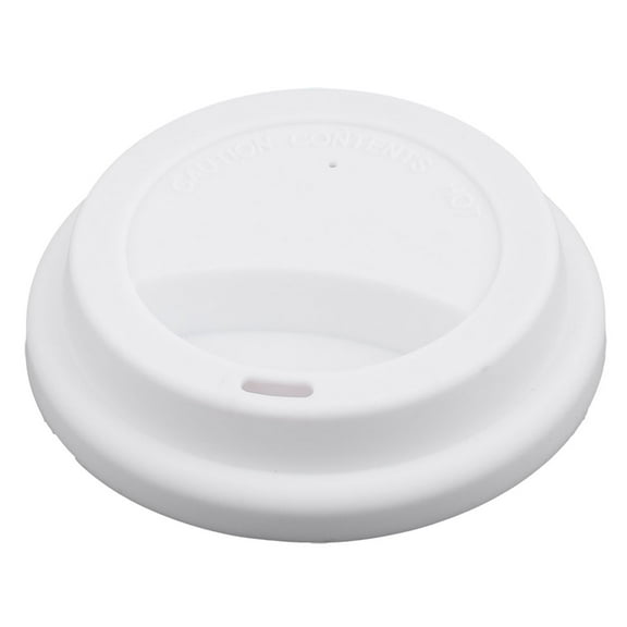 Family Silicone Round Shaped Sealed Mug Lid Tea Coffee Cup Cover White 1pcs