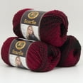 thumbnail image 2 of Lion Brand Yarn Scarfie Cranberry/Black 826-205 Fashion Wool Yarn, 2 of 3