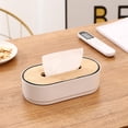 thumbnail image 3 of GUOOL Wooden Tissue Box Paper Storage Box for Restaurants Bars Conference Room Bar Office White, 3 of 9