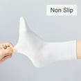 thumbnail image 3 of Womens Bamboo 10 Pack Solid Crew Socks Casual Cotton Socks Black-Grey-White, 3 of 7