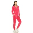 thumbnail image 5 of White Mark Women's 2 Piece Velour Tracksuit Set, 5 of 5