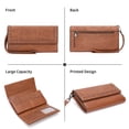 thumbnail image 3 of TAZAG retro PU leather clutch bag for women new fashion rivet design tri-fold wallet, 3 of 5