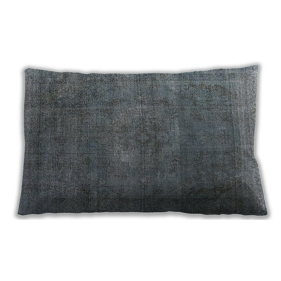 Ahgly Company Outdoor Rectangular Mid-Century Modern Lumbar Throw Pillow, 13 inch by 19 inch