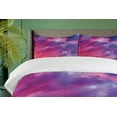 thumbnail image 4 of Ambesonne Landscape Duvet Cover Set, Cloudy Sunset, 2-Calking, Purple, 4 of 7