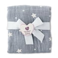 thumbnail image 5 of Parent's Choice Woven Baby Blanket, 100% Cotton, Soft & Cozy, Blue Star, 30" x 40", 5 of 6