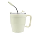 thumbnail image 2 of Taza acero inoxidable tapa push con popote metálico-magie beige 12 x 6.5, 2 of 2