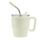 thumbnail image 3 of Paquete con 50 piezas de Taza acero inoxidable tapa push con popote beige 12 x 6.5, 3 of 4