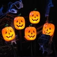 thumbnail image 4 of Lámpara de cabeza de esqueleto fantasma de calabaza de Halloween, luz LED 3D de camino de jardín para decoración de patio, jardín y porche con un brillo escalofriante, 4 of 4