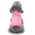 thumbnail image 4 of Pink Heart  Neck Small Pet Dog Cute Clothes Puppy Sweater, 4 of 5