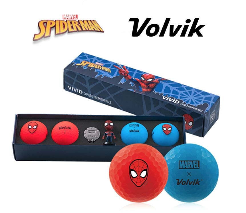 Volvik Golf Limited Edition Marvel X Gift Sets (Spider Man) 