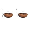 thumbnail image 7 of Wooden Salad Bowl, Wood Serving Bowl for Fruits or Salads Modern Round Shape Style, Great for Fruit, Food, Salads, Mixing & Serving Bowls - 1PC, 7 of 7