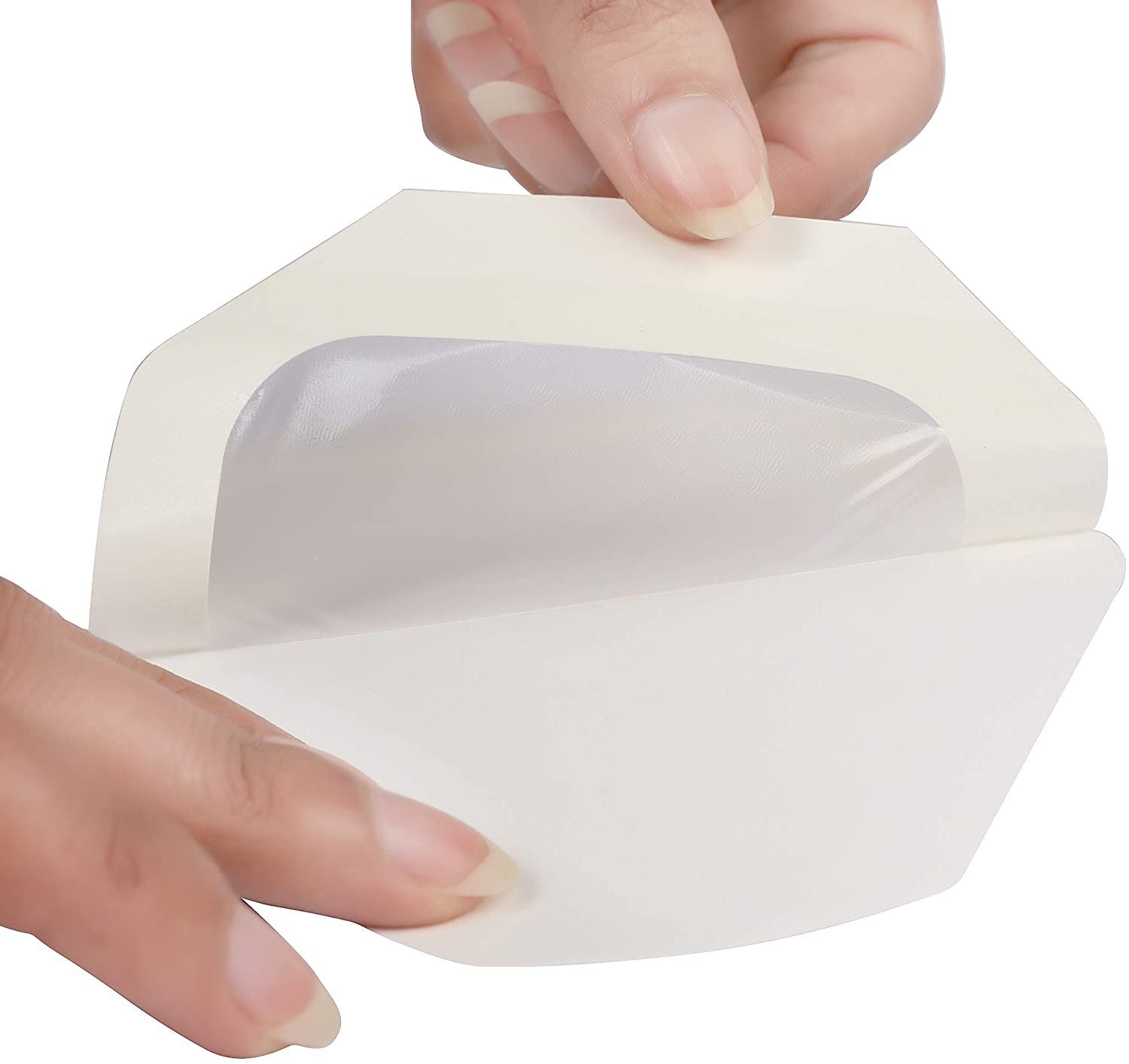 Houseables Transparent Dressing, Adhesive Bandages, Waterproof Wound Seal, 4”x 5”, 50 Pack
