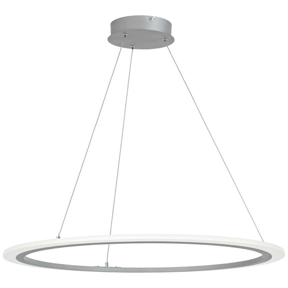 George Kovacs Discovery 31 1/4"W Silver LED Pendant Light