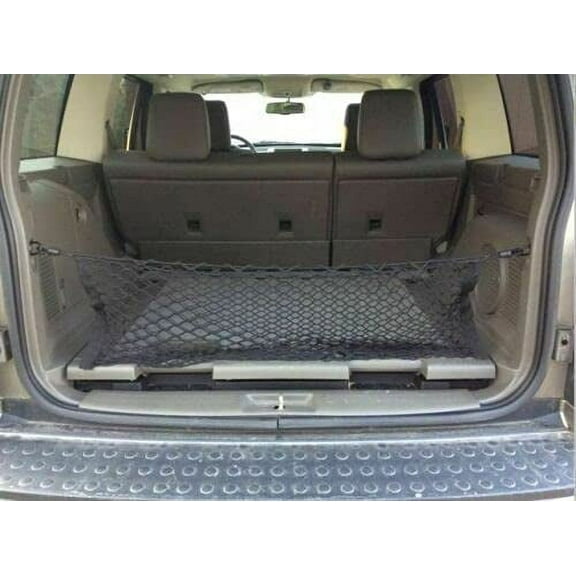 EACCESSORIES EA Trunk Organizer Cargo Net for Dodge Nitro 2007-2012 – Envelope Style Cargo Net for SUV – Premium Mesh Elastic Car Trunk Organizer Vehicle Carrier Storage – Compatible with Dodge Nitro