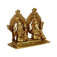 thumbnail image 2 of Brass World Brass Ganesha Laxmi Ganesh Lakshmi Bhagwan Idol Sitting Ganpati Murti Metal Statue for Home Office Success Entrance Décor Diwali Pooja Good Luck Gift(4.5x3.75 Inch), 2 of 4