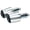 Silver, variant on Pair Motorcycle Handlebar End Plugs Enhanced Grip Control General High Strength Motorcycle Handlebar Accessories