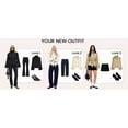 thumbnail image 4 of Womens Cropped Trench Coat Double Breasted Fall Belt Short Jacket High Collar Lightweight Outerwear, 4 of 5