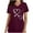 Wine, variant on fartey Nurse Shirt Women Stethoscope Heart Graphic T Shirts Nurse Gift Tees Tunic V Neck Short Sleeve Floral Tee Tops