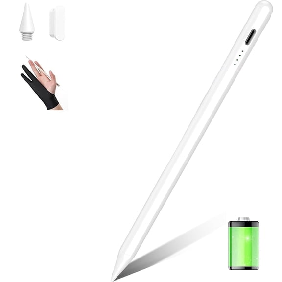 Stylus Pen for Samsung Galaxy Tab A11 /A11/A9/A9 Plus/A8/S8 Plus/A7/A7 Lite Tablet Pencil Touch Screens Universal Stylists Pen with 1 Tip and 1 Glove-White