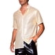 thumbnail image 4 of Camisas de lentejuelas INSPIRE CHIC para hombres, camisa retro de botones cortos, camisa de fiesta brillante M dorada, 4 of 6