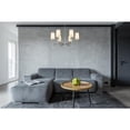 thumbnail image 2 of Z Lite 3033-6PN 38 in. Emily 6 Light Chandelier Ceiling Light, Polished Nickel, 2 of 3