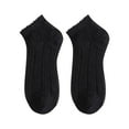 thumbnail image 3 of Tittly Ankle Socks Cotton Socks Women's Solid Color Light Mesh Breathable And Comfortable Spring And Summer Thin Short Socks Socks for Women Slouch Socks Black A, 3 of 3