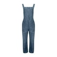 thumbnail image 5 of GILIGEGE Womens Overalls Casual Loose Jumpsuit Wide Leg Pants Sleeveless Bib Overalls Baggy Pants Overalls for Women Womens Rompers for Summer Overalls Fashionable Suspender Long Jumpsuit Pocket, 5 of 6
