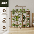thumbnail image 7 of Large Plant Stand Indoor Outdoor Tall Plant Rack Wood for Indoor Plants Multiple Plant Holder for Patio Balcony Garden, 7 of 7
