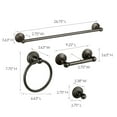 thumbnail image 5 of Design House Calisto 4-Piece Bathroom Hardware Accessory Set, Oil Rubbed Bronze, 5 of 14