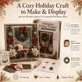 thumbnail image 3 of 3D Christmas Fabric Poke Art Kit, DIY Craft Kit for Adults & Beginner，E | Handmade Christmas 3D Fabric Poke Art Kit, Holiday Home Decor, Vintage Holiday Handmade Decoration, Christmas Home Ornament, 3 of 9