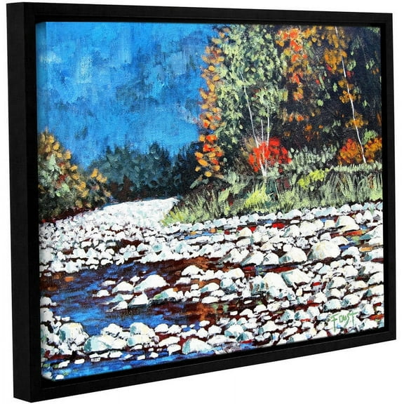 ArtWall Gene Foust "Pebble Creek" Gallery-Wrapped Floater-Framed Canvas