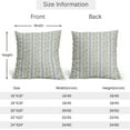 thumbnail image 4 of Vintage Floral Pillow Covers 16x16 Set of 2 Striped Boho Decor Blue Green Pillowcases Summer Printed Grand Millenial Throw Pillow Covers with Zipper Soft Cozy for Sofa Bed Chair Home Decoration, 4 of 4