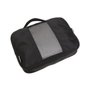 btL 4 Piece Nylon Mesh Front Expandable Zippered Compression Packing Cubes, Black