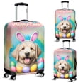 thumbnail image 2 of Happy Easter Goldendoodle with Bunny Ear Headband and Flowers Travel Luggage Cover Doodle Dog Lover Gifts Idea Suitcase Dust Protective Decor - 13001, 2 of 5